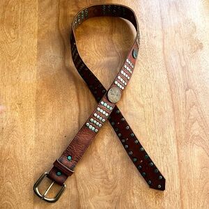 Timbuktu | Vintage Distressed Leather Coin Belt